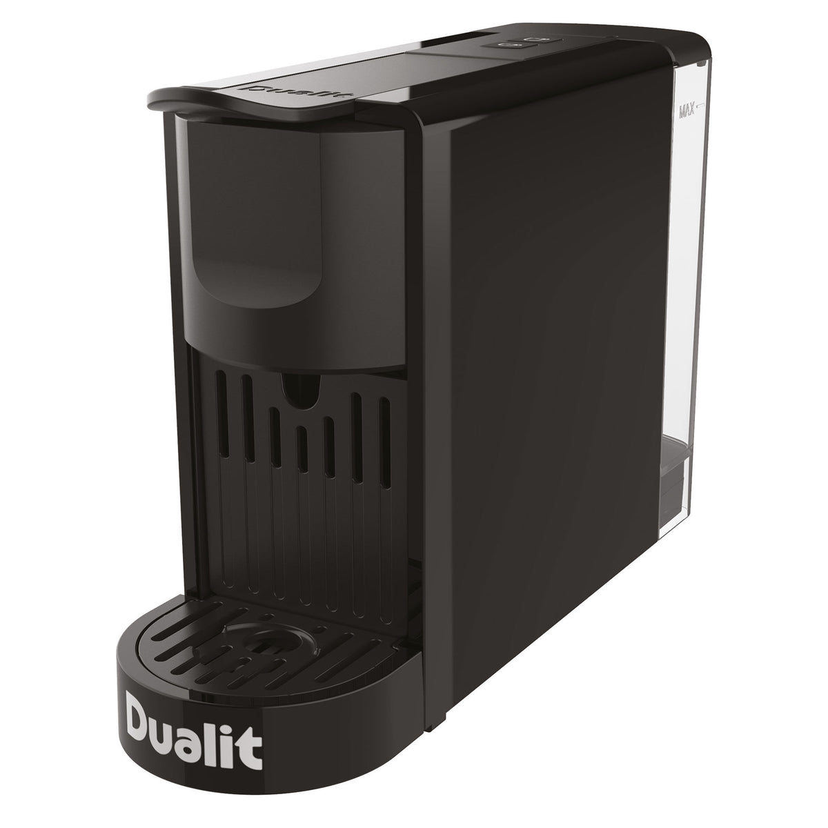 Sort Dualit espressomaskine 2,0 til kaffekapsler i kompakt format