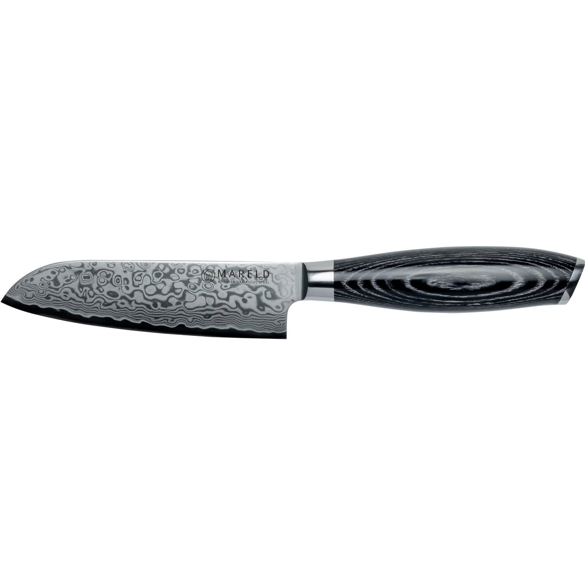 Mareld Akio sort santokukniv med 13 cm klinge