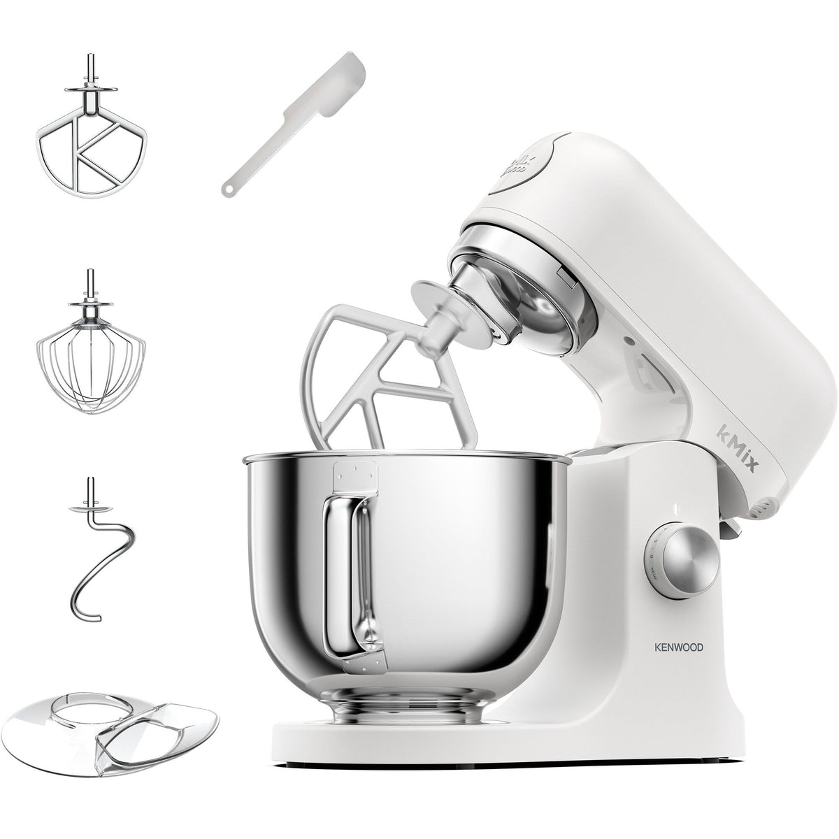 Hvid Kenwood KMX751AWH køkkenmaskine med 5 liters skål