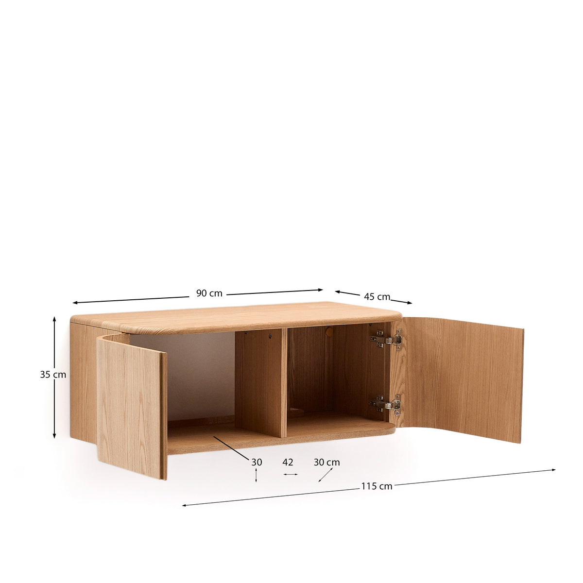Se KAVE HOME Salaya badeværelsesskab, med 2 soft close låger - natur askelamineret krydsfiner (90x45) ❤ Kæmpe udvalg i Kave Home - Køb online på udsalg og tilbud lige nu ❤ Meget billig fragt og hurtig levering: 1 - 2 hverdage - Varenummer: Boboonline-118047 og barcode / Ean: 8433840874203 på lager - Udsalg på Møbler,Skabe,Badeværelsesskabe,
Møbler,
Skabe,
Badeværelse,
Skabe til badeværelset,
U Spar op til 51% - Over 785 kendte brands på udsalg