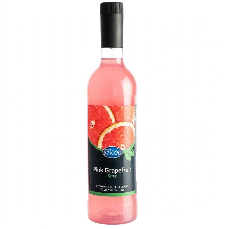 PET-flaske Modo Pink Grapefruit sirup på 75 cl