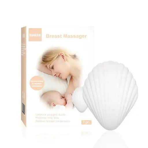 Haakaa Musling brystmassager formet som et muslingskal