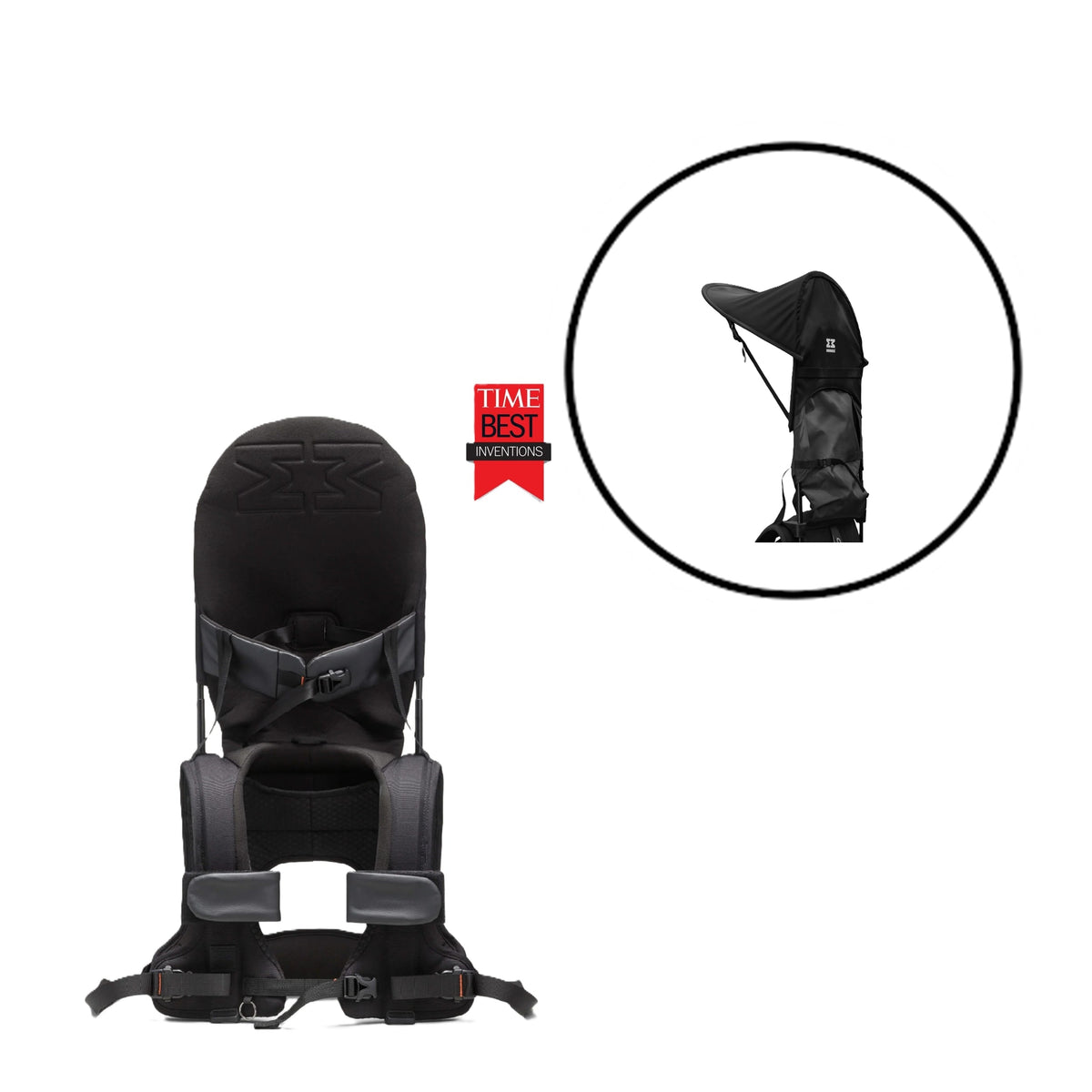 Minimeis G5 bærestol med solskærm i Core Black / Black