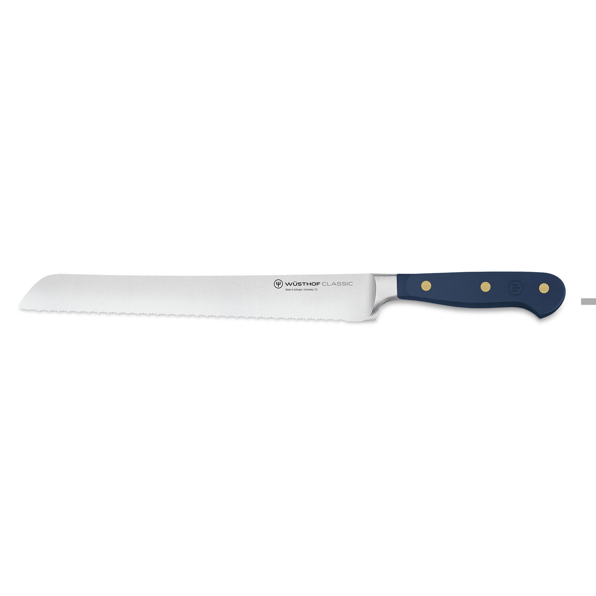 Wüsthof Classic Colour brødkniv med tandet blad på 23 cm i farven Vild Blåbær