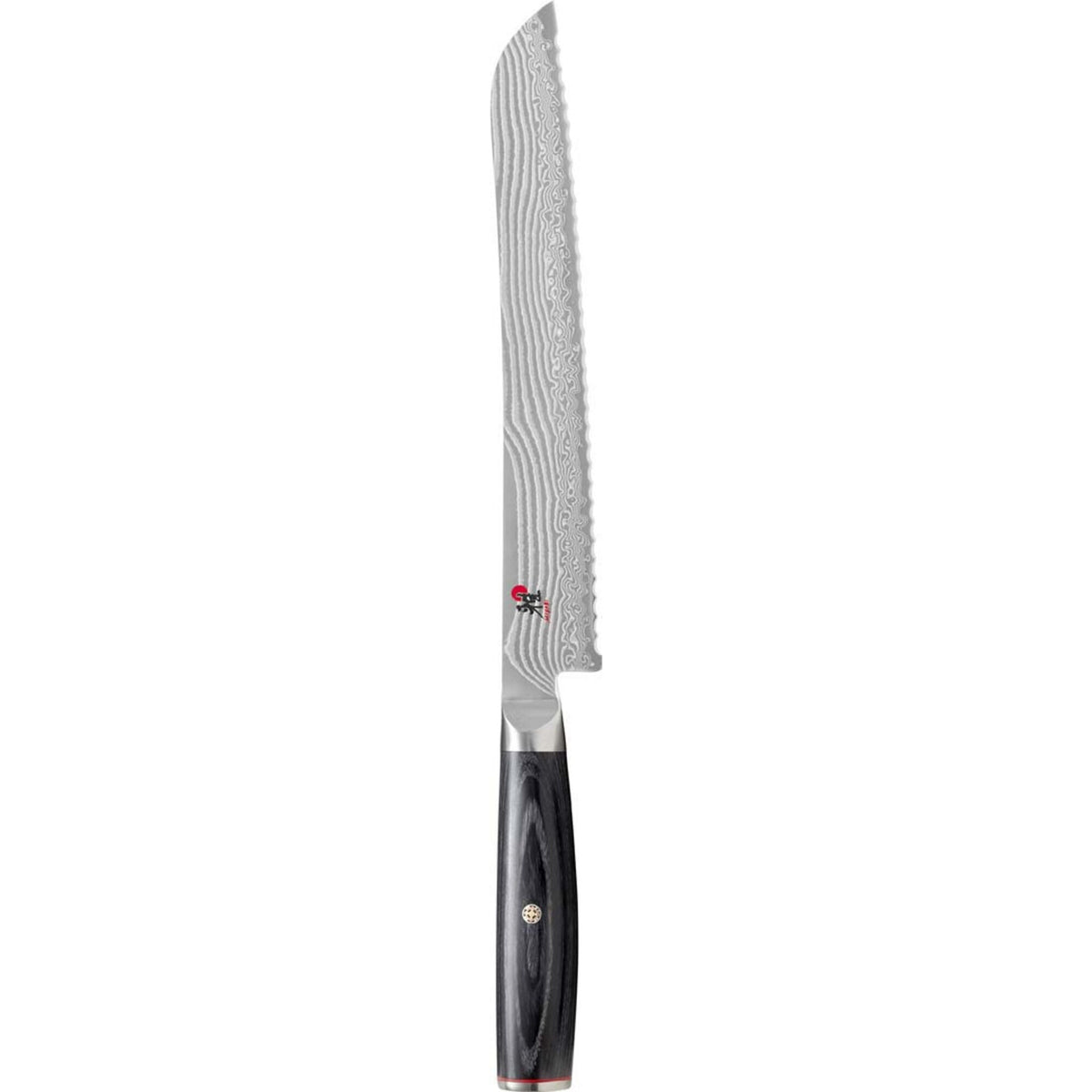 Miyabi 5000FCD brødkniv på 23 cm med sort skaft
