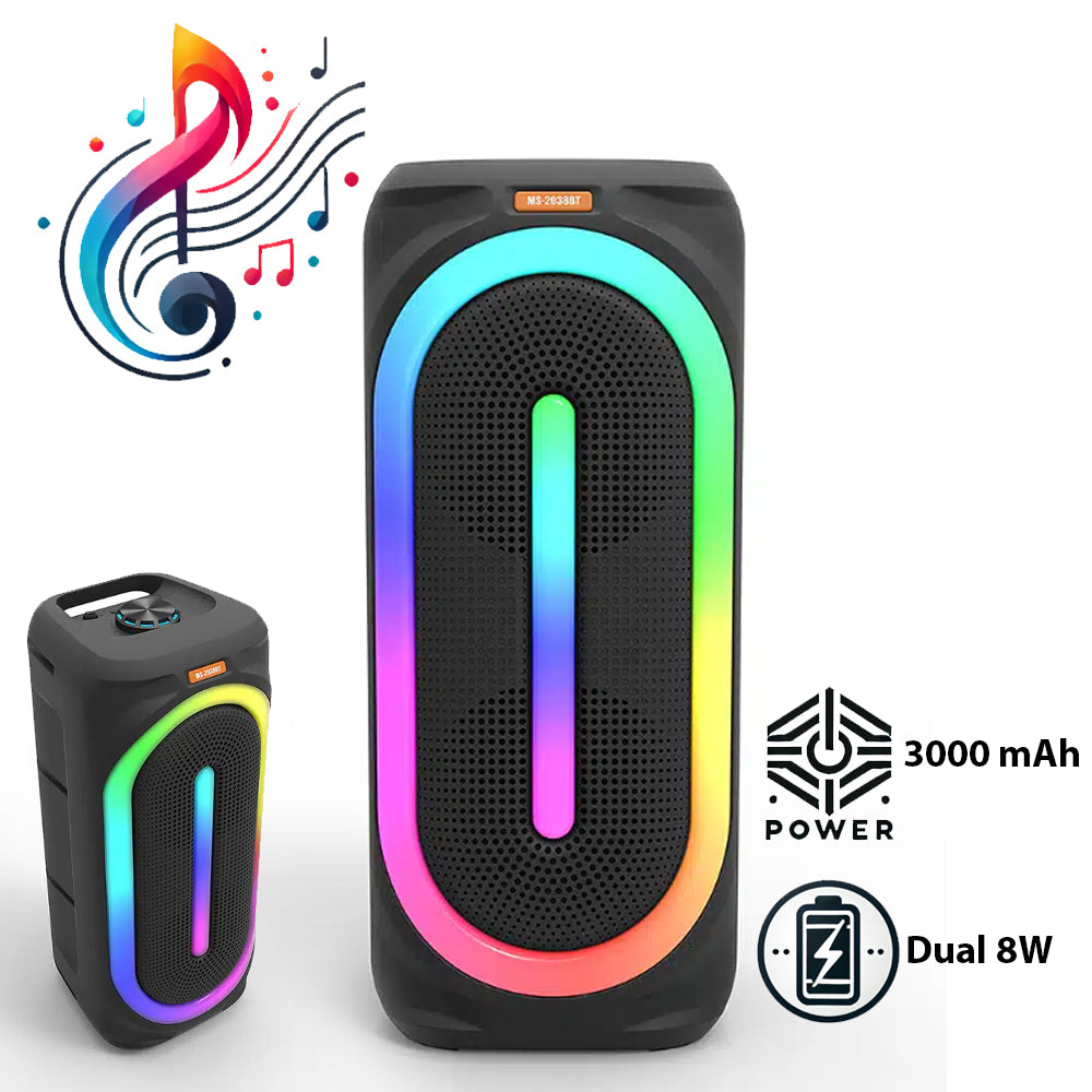 Se Soundbox højtaler med bluetooth RGB-lys FM-radio og mikrofon (56 x 24 cm.) ✔ Kæmpe udvalg i Satana - Køb online på udsalg og tilbud lige nu ✔ Super billig fragt og lynhurtig levering - Varenummer: Satana-1570959 på lager - Udsalg på Sundhed > Natur Drogeriet A/S > Spar helt op til 73% - 2.739 kendte brands til outletpriser