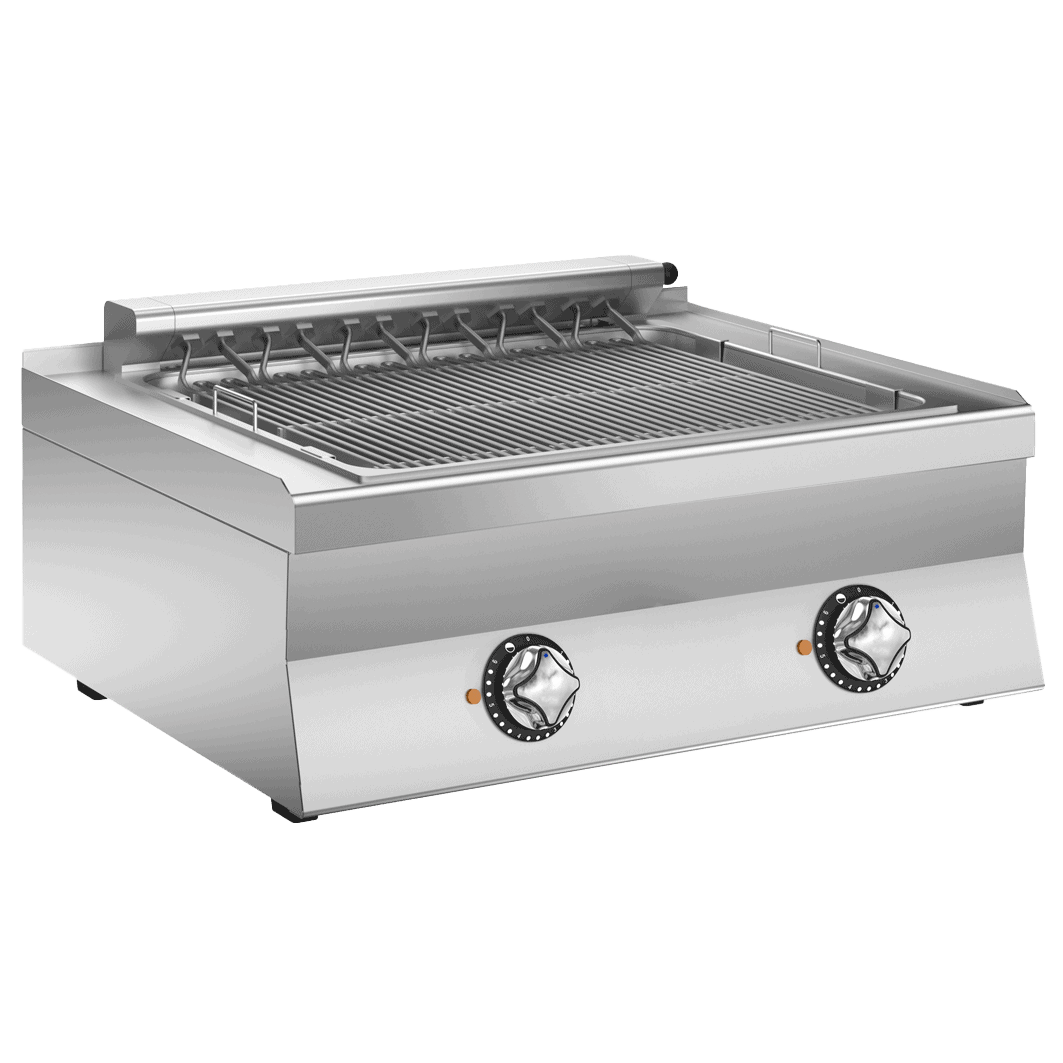 Wery CW68E stor elektrisk vandgrill fra 60-serien, 800 mm bred