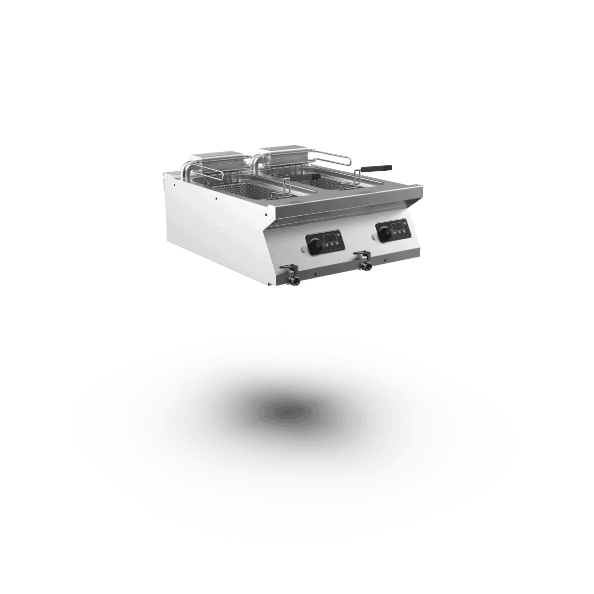 Wery FR76E10KT dobbelt el-friture bordmodel med elektronisk styring