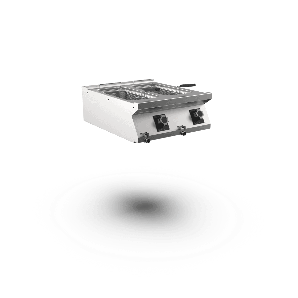 Wery FR76E10T dobbelt el-friture som bordmodel med to kar à 10 liter