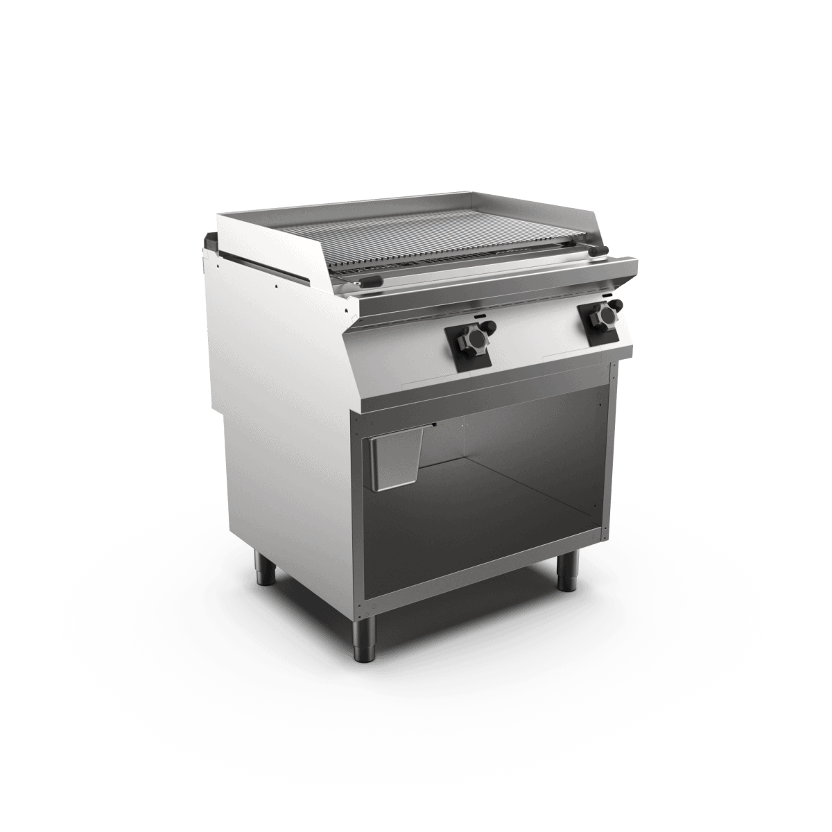 Wery GL78GIG bred fritstående gas-lavastensgrill, 800 mm