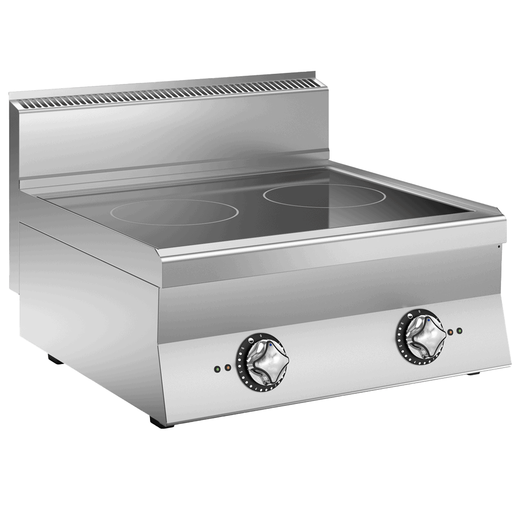 Wery I67E bredt induktionskogebord med to zoner på 5 kW hver