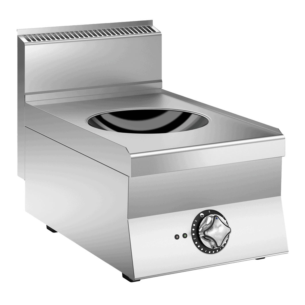 Wery IW64E induktions-wok med buet zone til wokpande i 400 mm bredde
