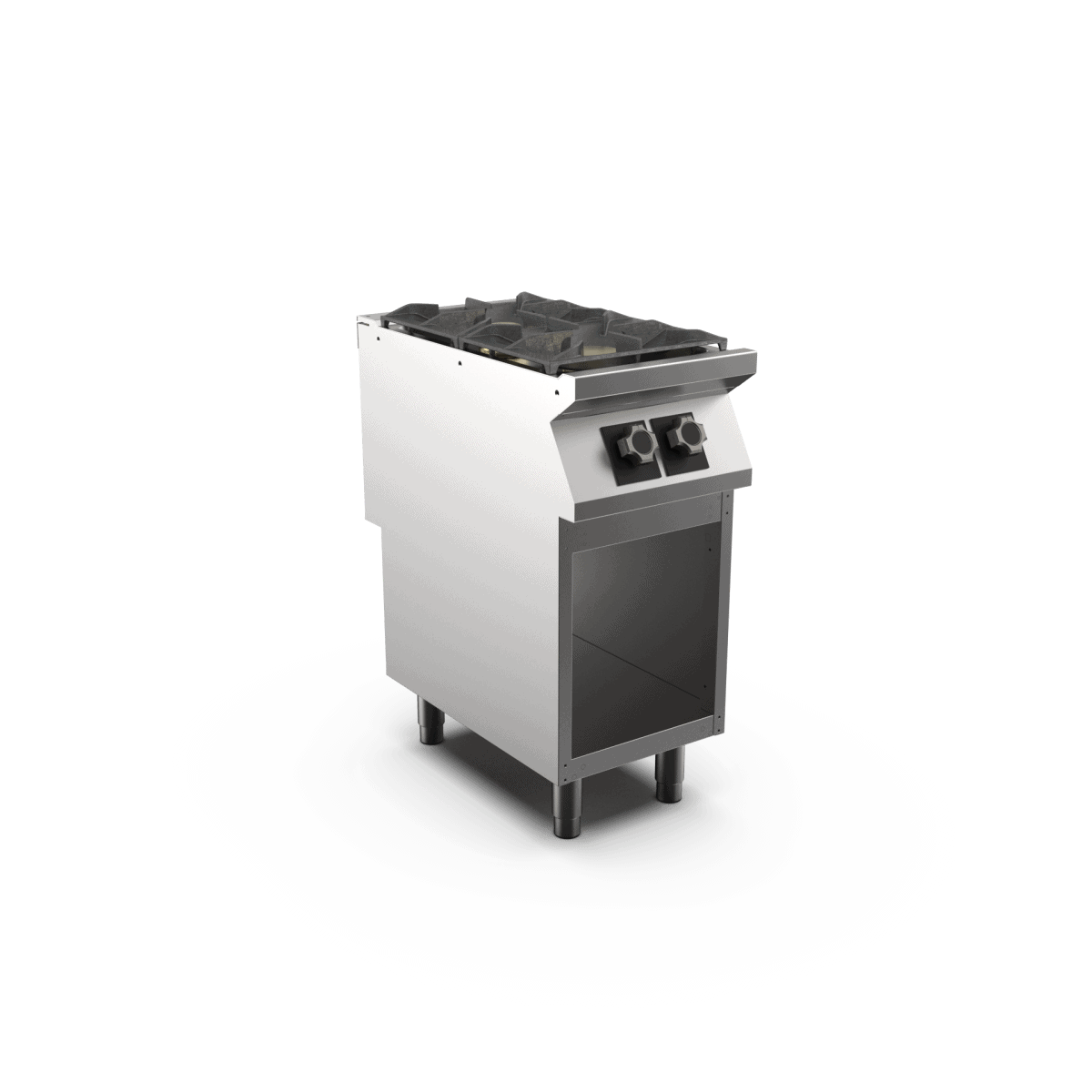 Wery PC74GG kompakt fritstående gas-kogebord med to åbne gasblus