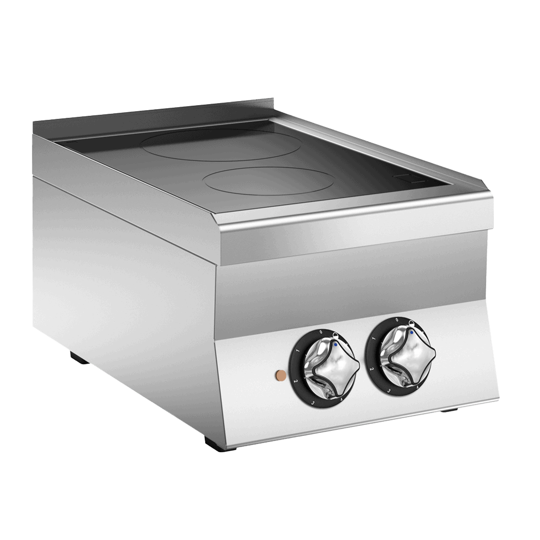 Wery V64E kompakt glaskeramisk kogebord med to kogezoner