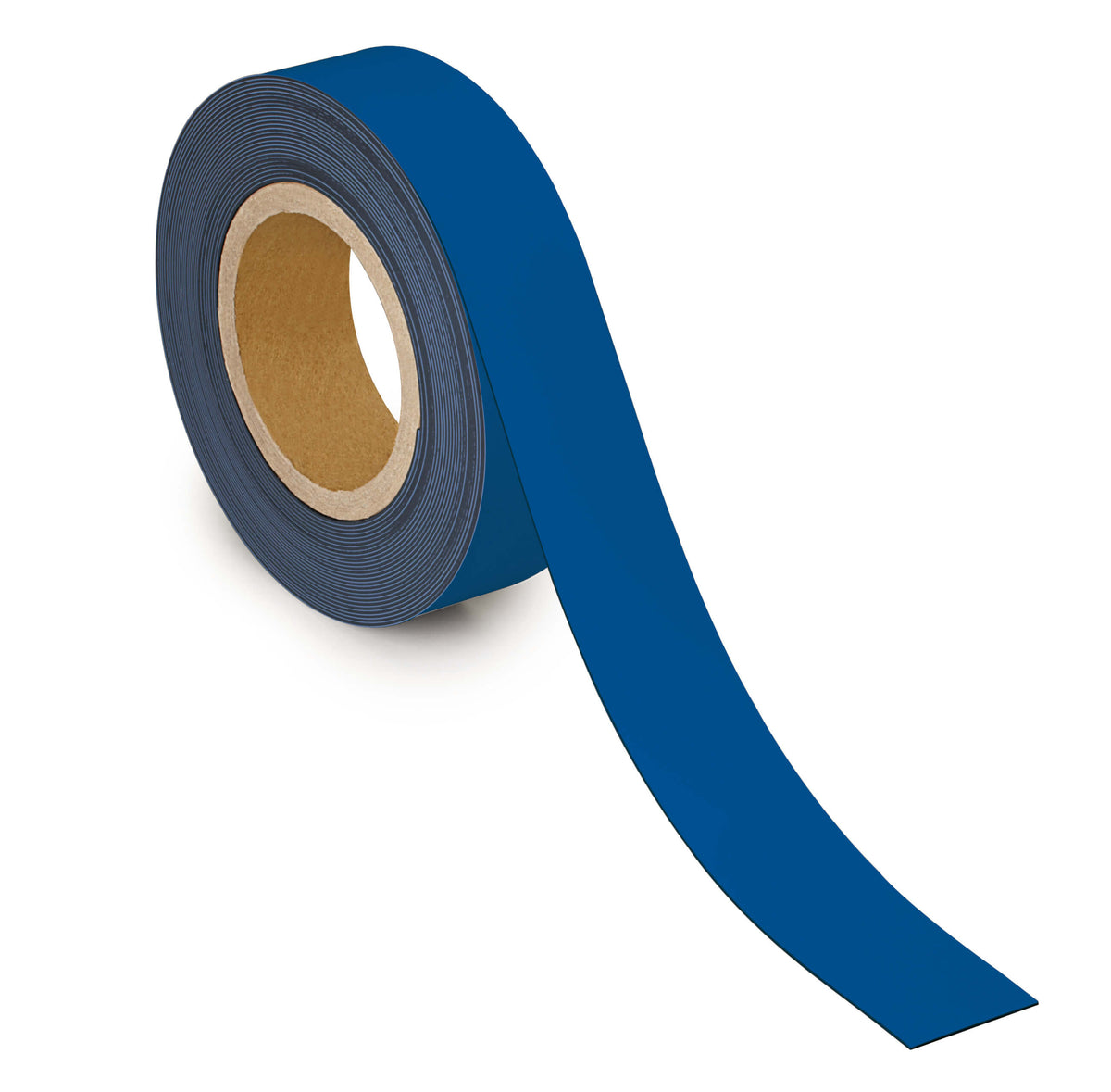 Blåt magnetbånd, 40 mm bredt, med skrivbar overflade