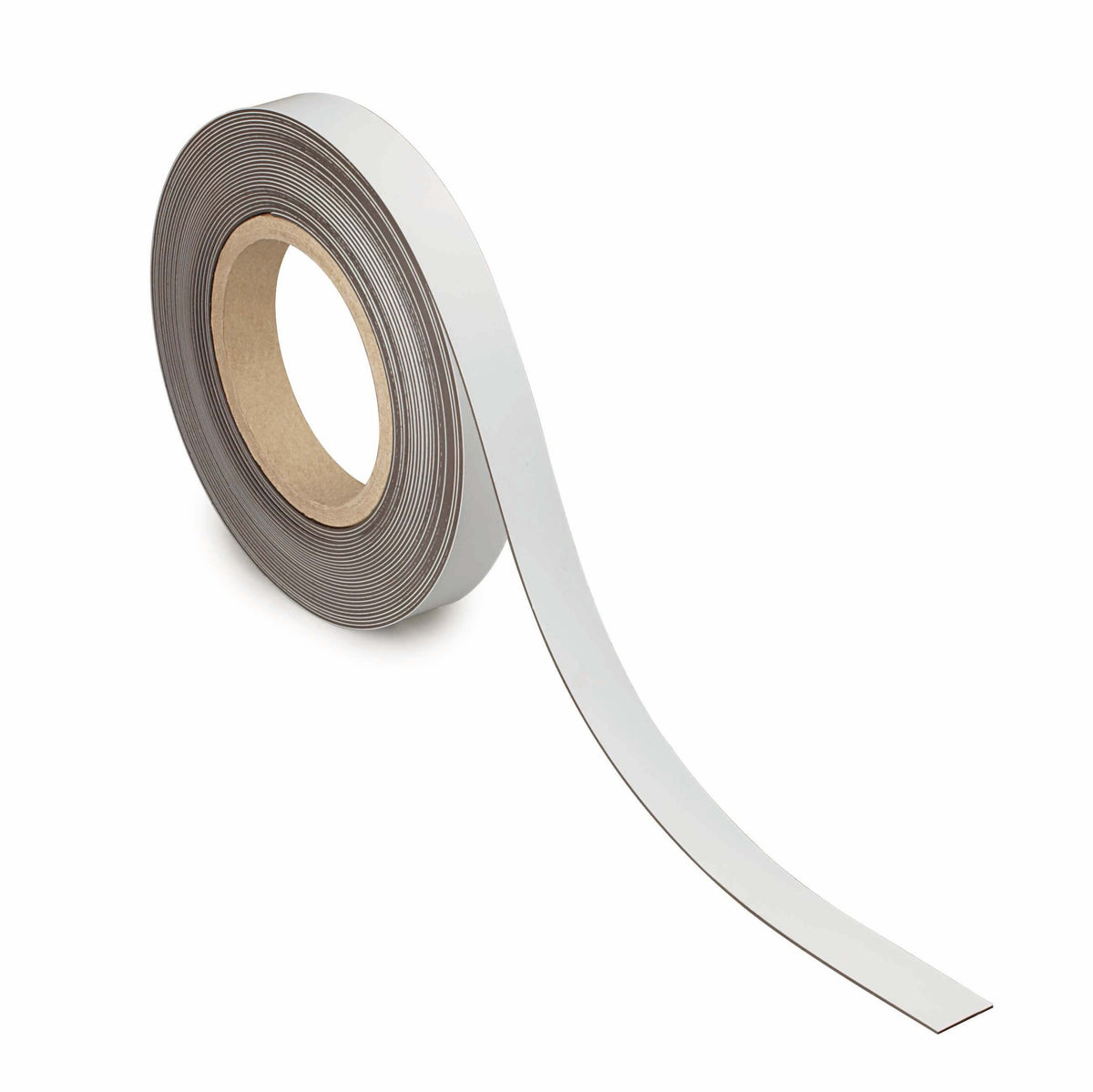 Hvidt magnetbånd, 20 mm bredt, med skrivbar overflade