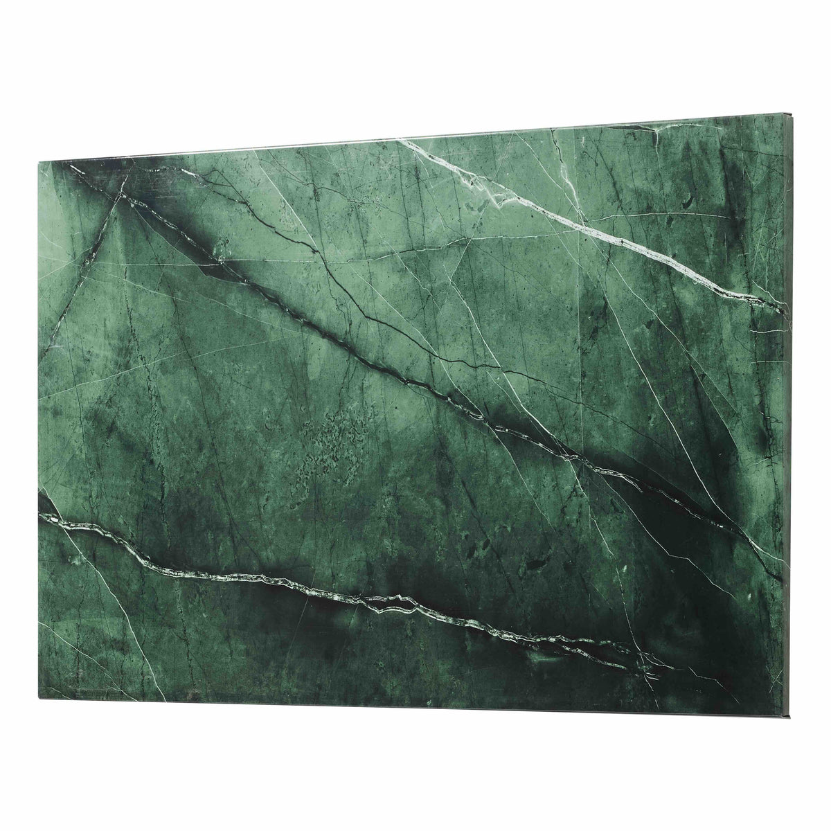 Magnetisk ståltavle 40 x 60 cm med grønt marmorprint
