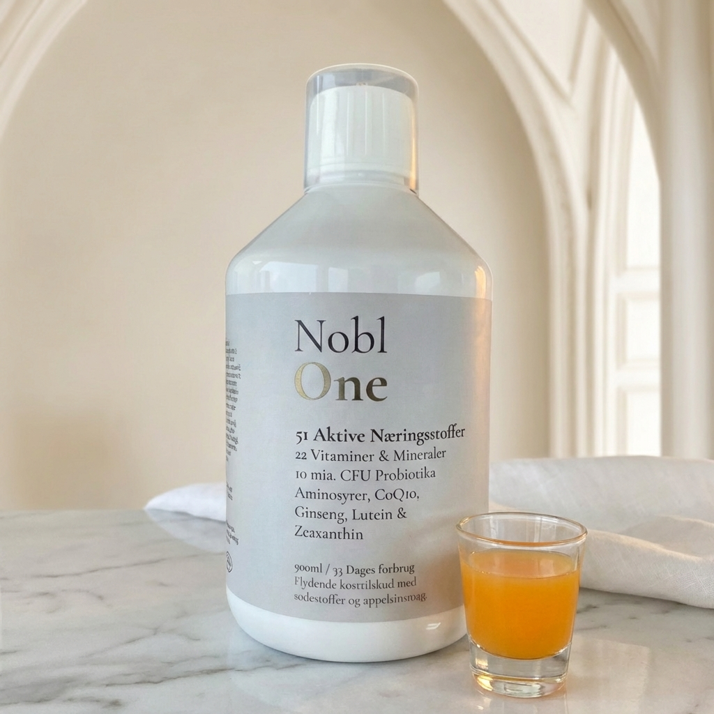 Nobl One all-in-one shot fra Nobl Life, flydende kosttilskud til voksne
