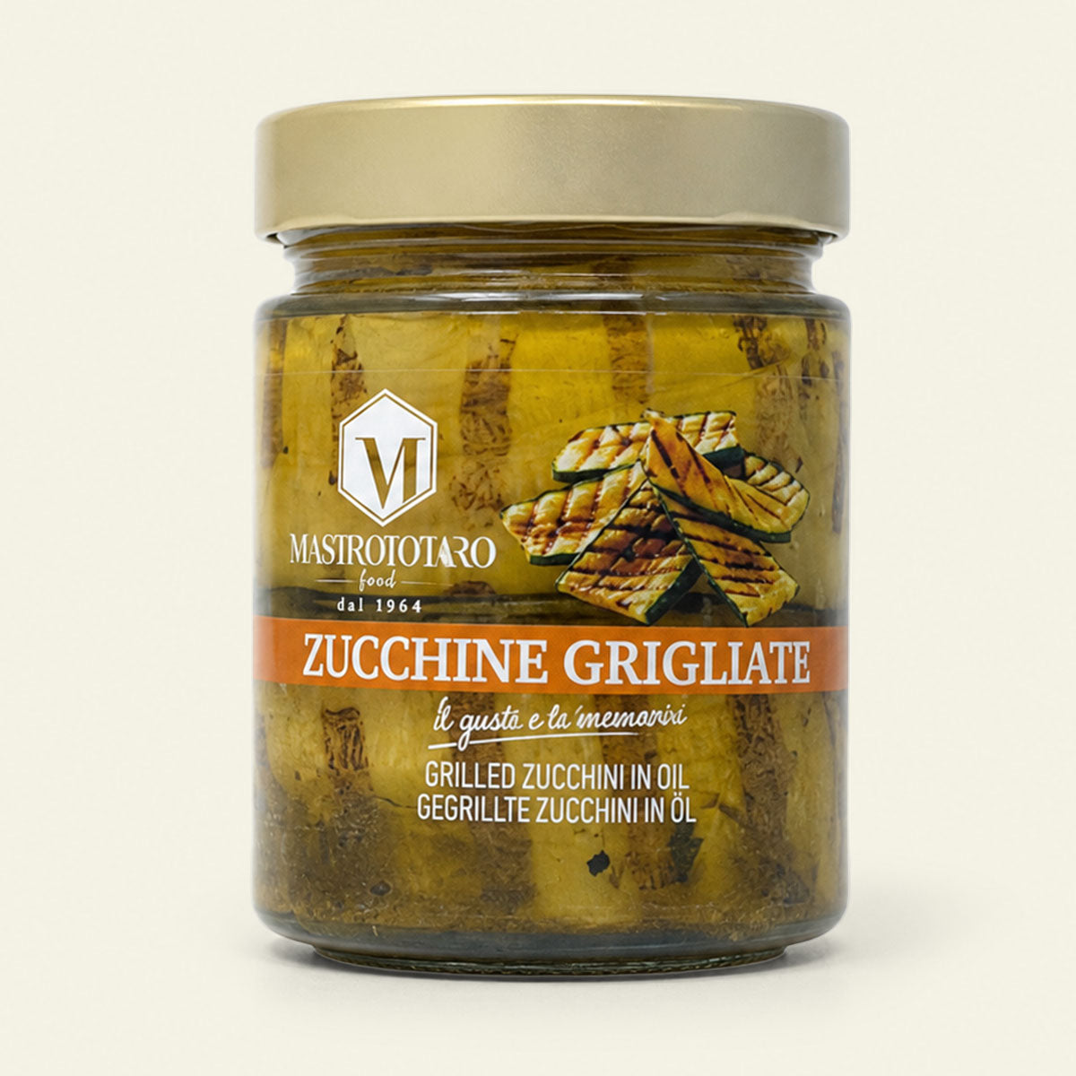 Mastrototaro grillede squash, grøn pizzatopping med grillnoter