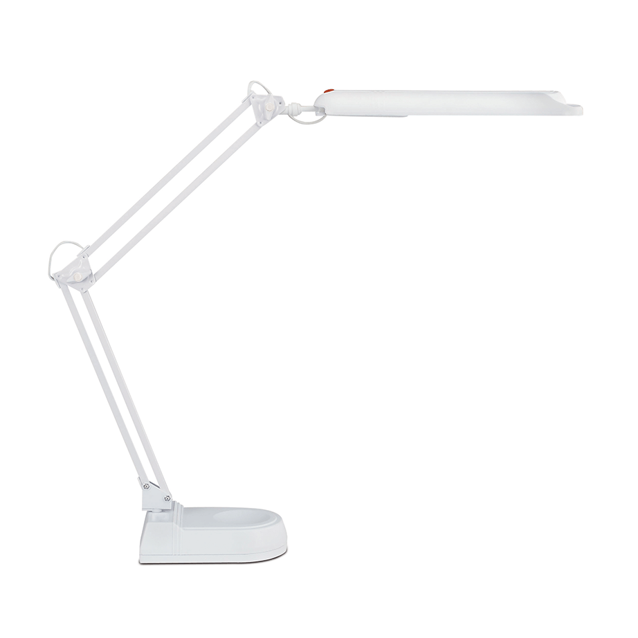 Klassisk hvid LED skrivebordslampe fra NAGA