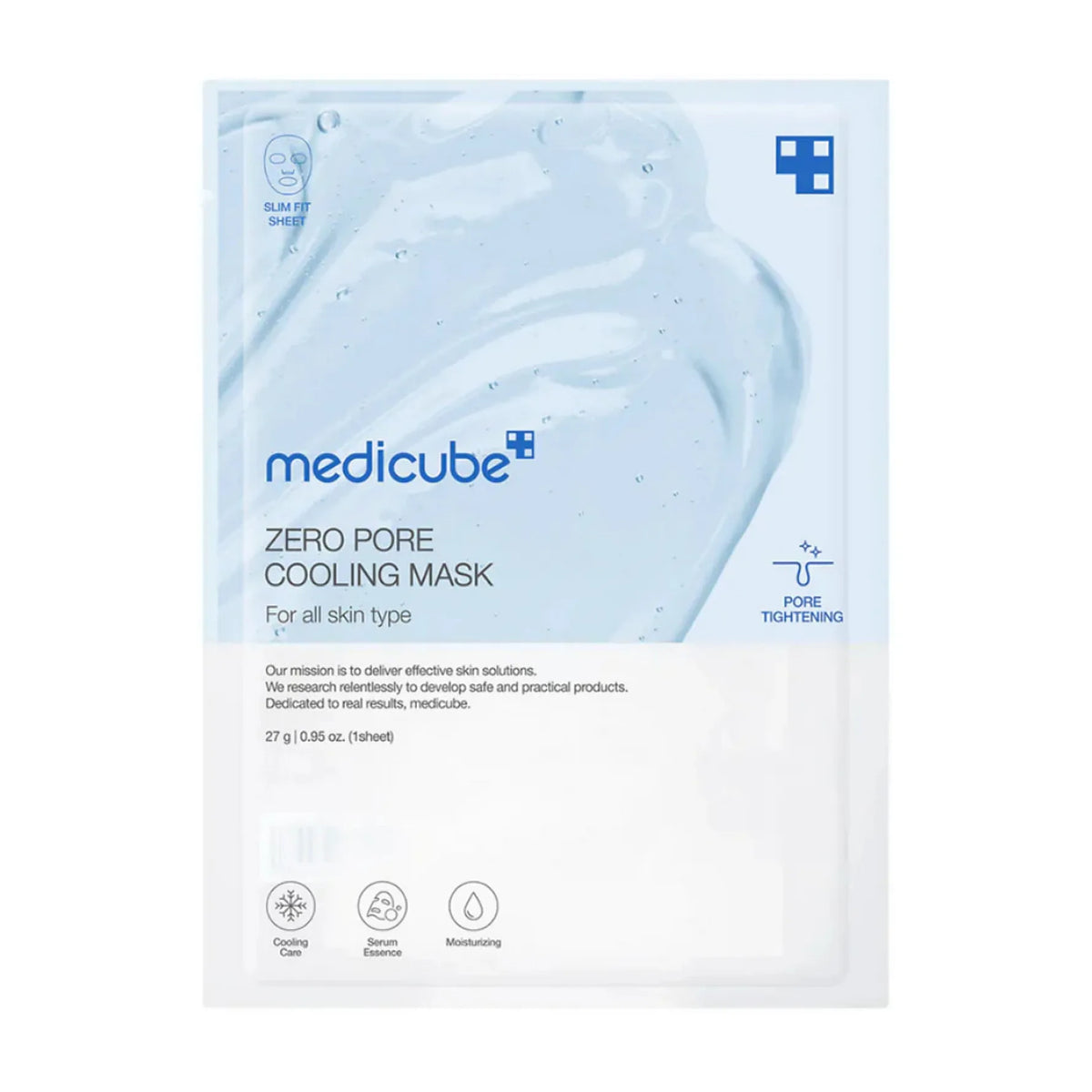 Medicube Zero Pore Cooling Mask sheetmaske med niacinamid