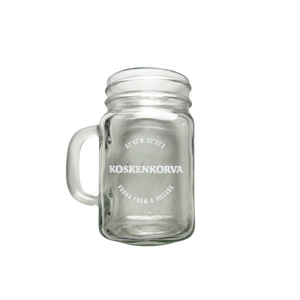 Koskenkorva Mason Jar, drikkeglas i form af en glasbeholder