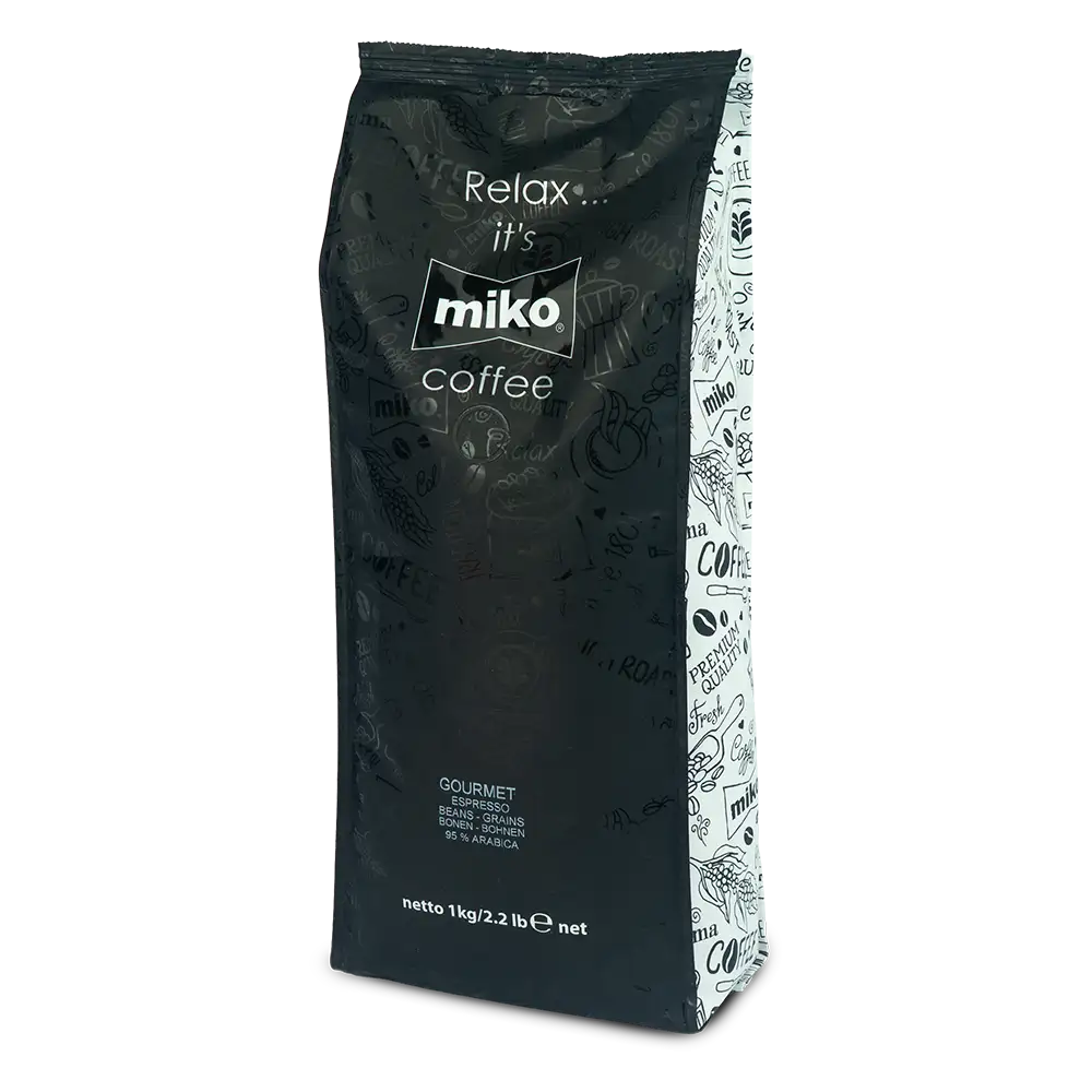 Stor pakke Miko Espresso Gourmet mørkristede kaffebønner på 9 kg