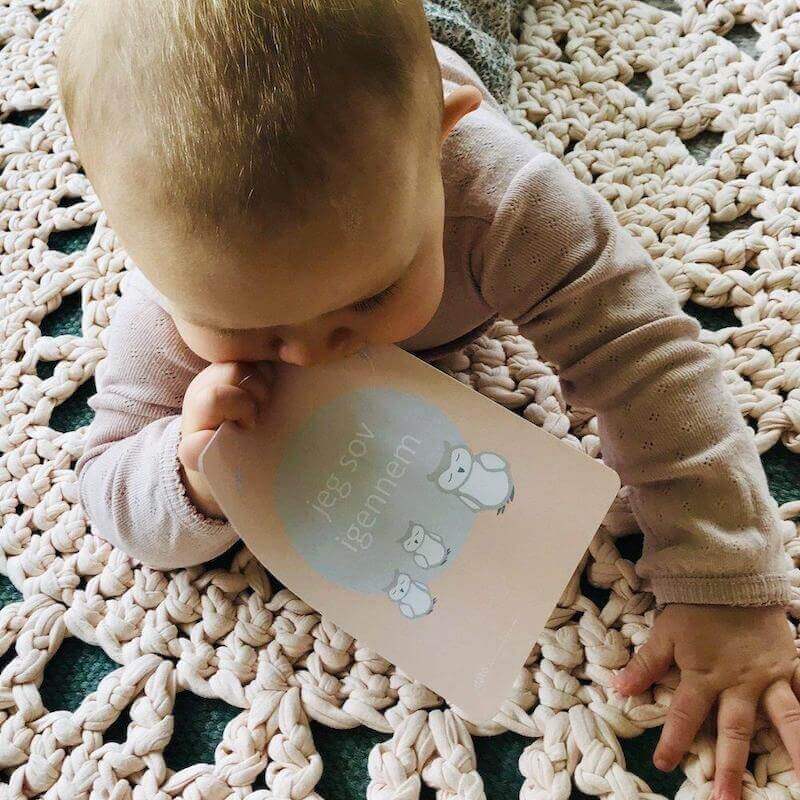 Rosa danske milepælskort til baby pige i bløde nuancer fra Nordic Simply