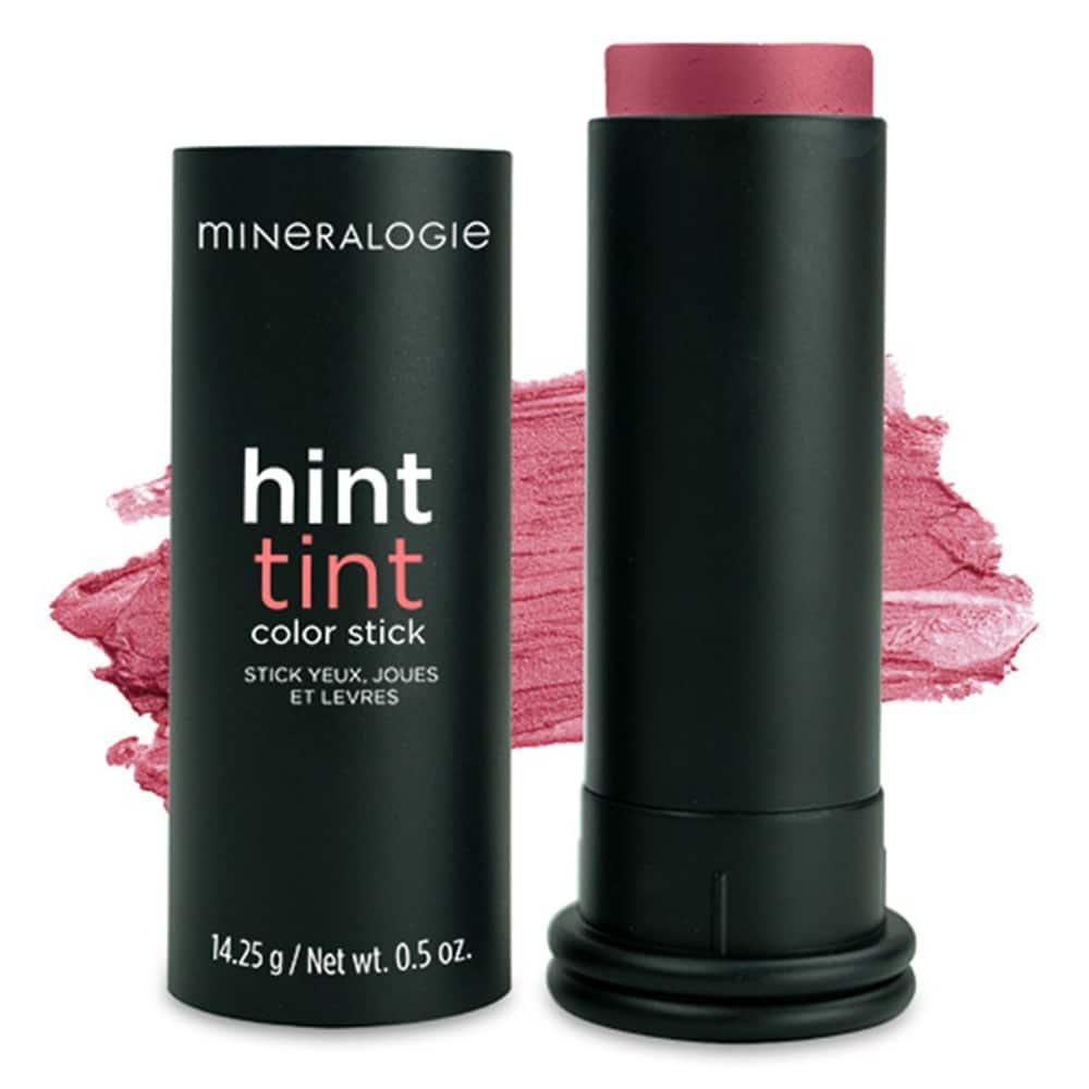 Mineralogie Blush & Contour Hint Tint Stick i nuancen Flirt, varm klassisk pink cremestift