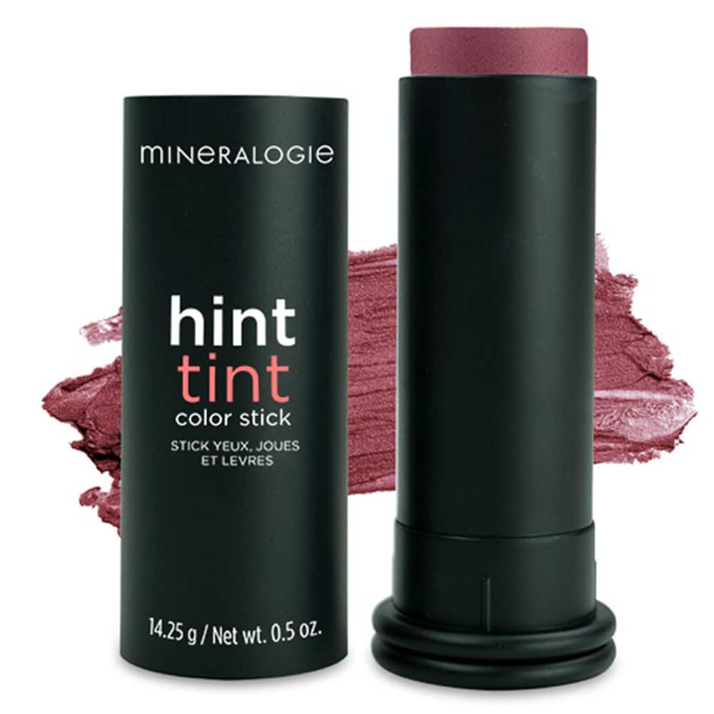 Mineralogie Blush & Contour Hint Tint Stick i nuancen Lust, kold bær-pink cremestift