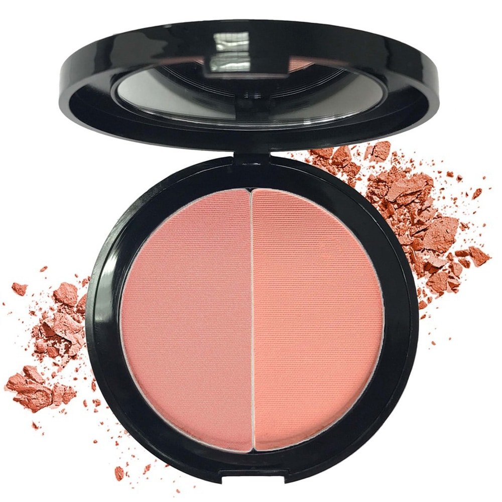 Mineralogie Compact Pressed Blush Duo Alpine Spring, to blushnuancer i kompakt