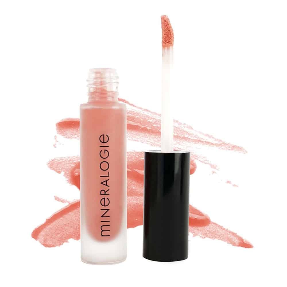 Mineralogie Lip Gloss i nuancen Alpine Sunrise, peachy-gylden lipgloss, 6 ml