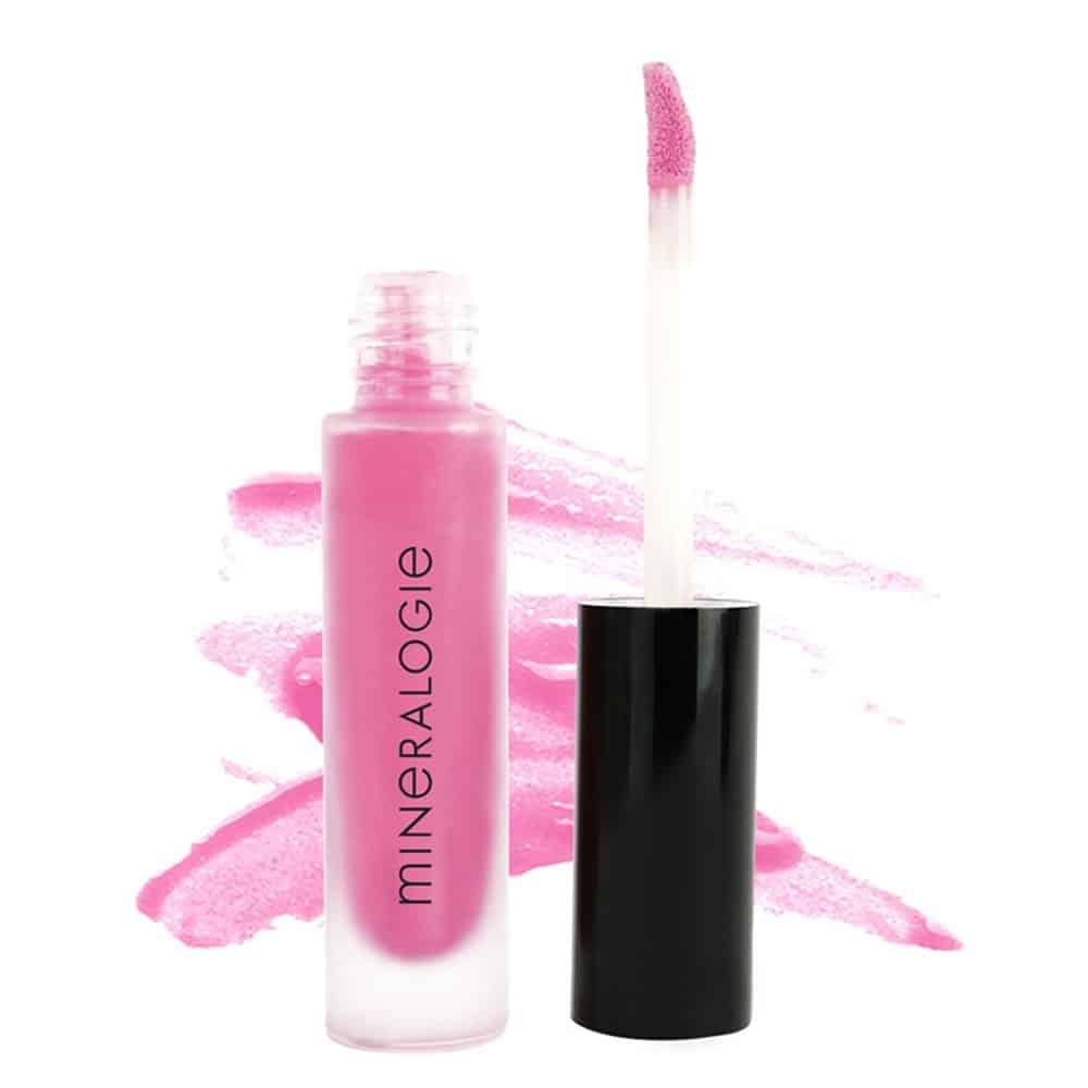 Mineralogie Lip Gloss Pink Sequin, lipgloss med pink shimmer i 6 ml