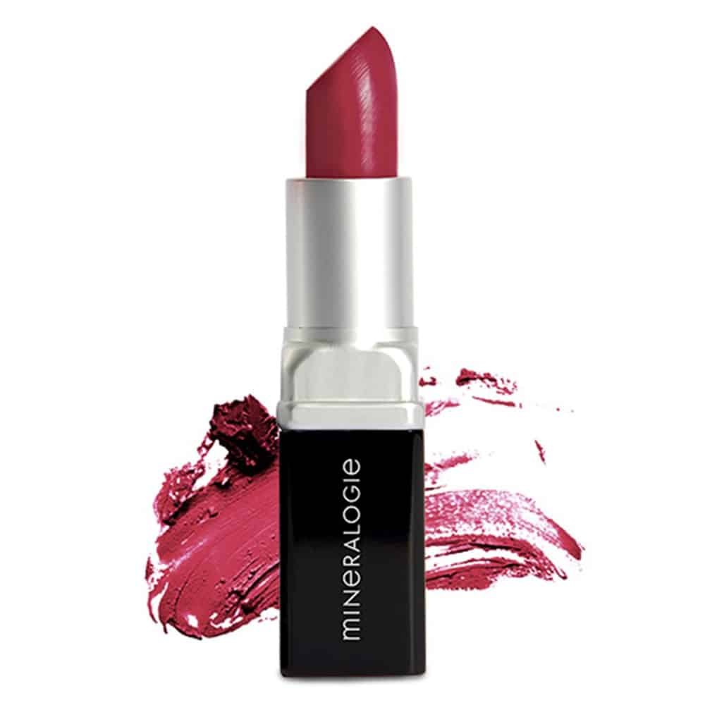 Mineralogie Lipstick Holly fra Insight Cosmetics, holdbar læbestift i dyb og dramatisk rød