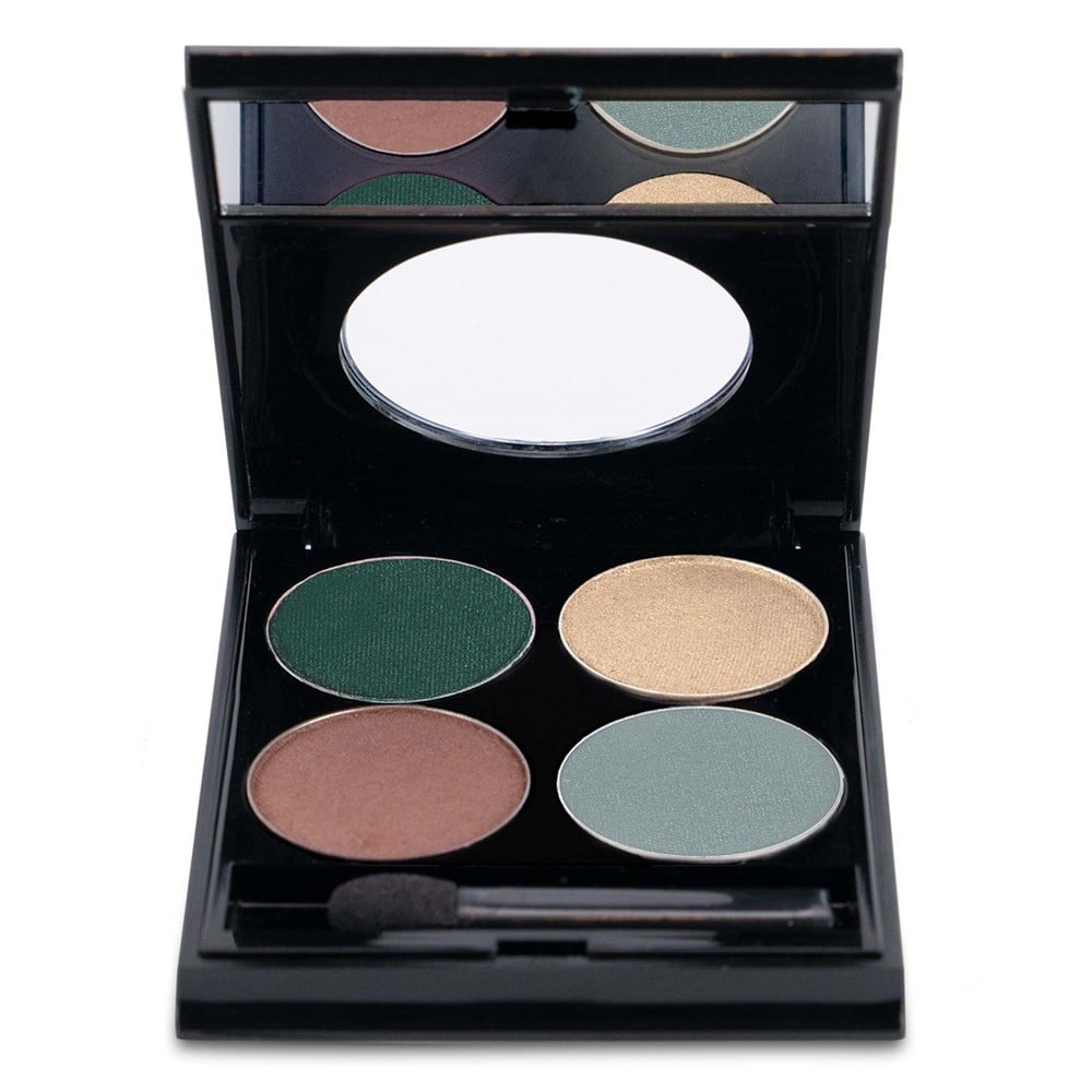 Mineralogie Pressed Shadow Compact Lake Geneva palette med fire mineralske øjenskygger
