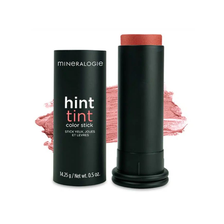 Mineralogie Blush & Contour Hint Tint Stick i nuancen Passion, varm koralrød cremestift