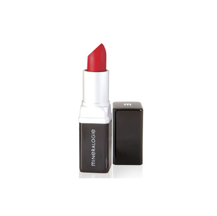 Mineralogie Lipstick Icon Red fra Insight Cosmetics, holdbar læbestift i klassisk postkasserød