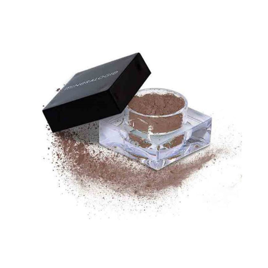 Mineralogie Loose Mineral Brow Powder i farven Brunette, løst brynpudder