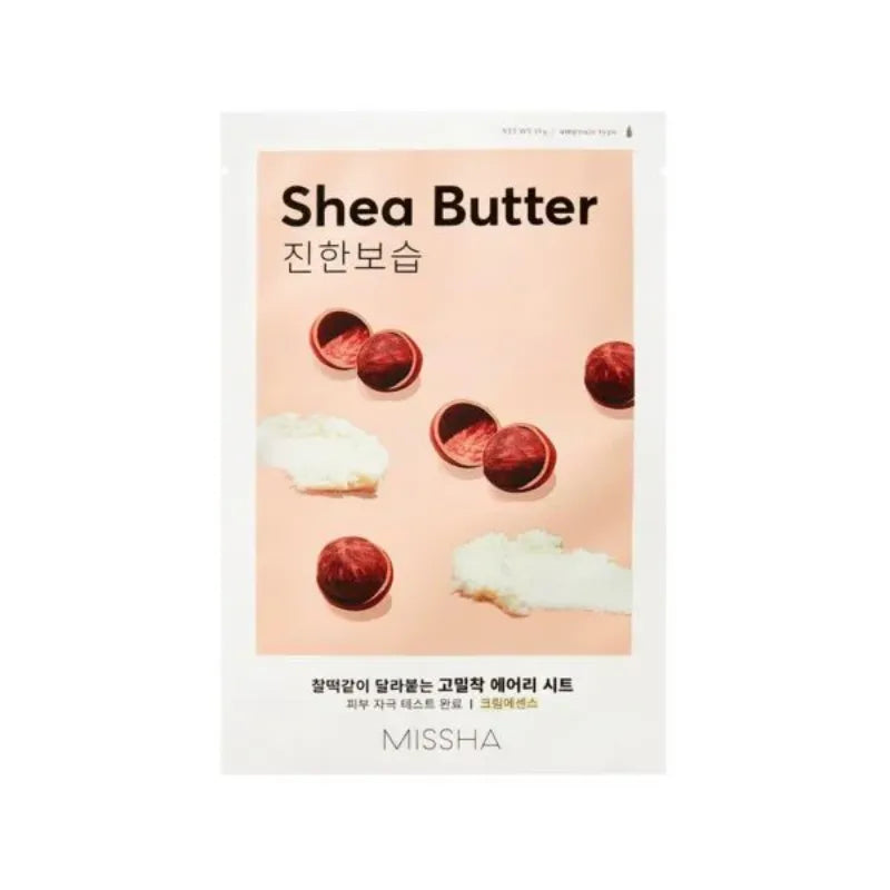 Missha Airy Fit Sheet Mask #Shea Butter, ansigtsmaske i sheetform