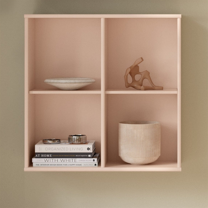 Mistral 025 bogkasse i lys rosa, 70 x 70 x 27 cm