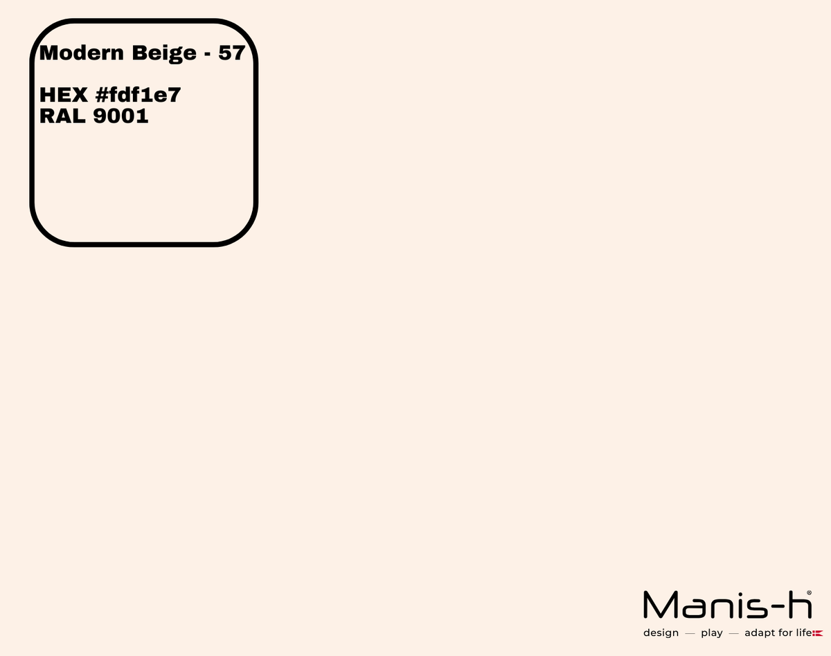 Manis-h Classic sengehest med sprosser i farven Modern Beige, 160 cm