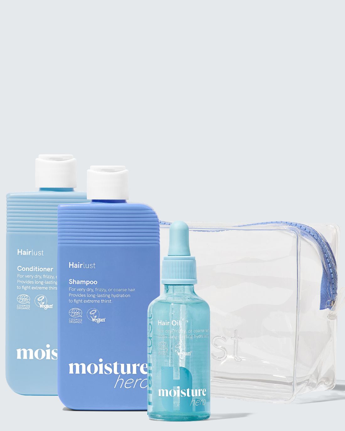 Hairlust Moisture Hero Xmas Set, gavesæt med fugtgivende hårpleje