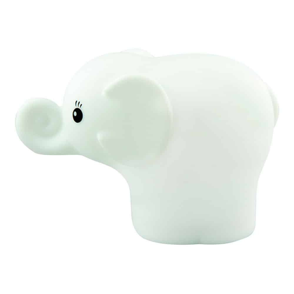 Tiny Tot natlampe Molly formet som en elefant i silikone med USB-oplader