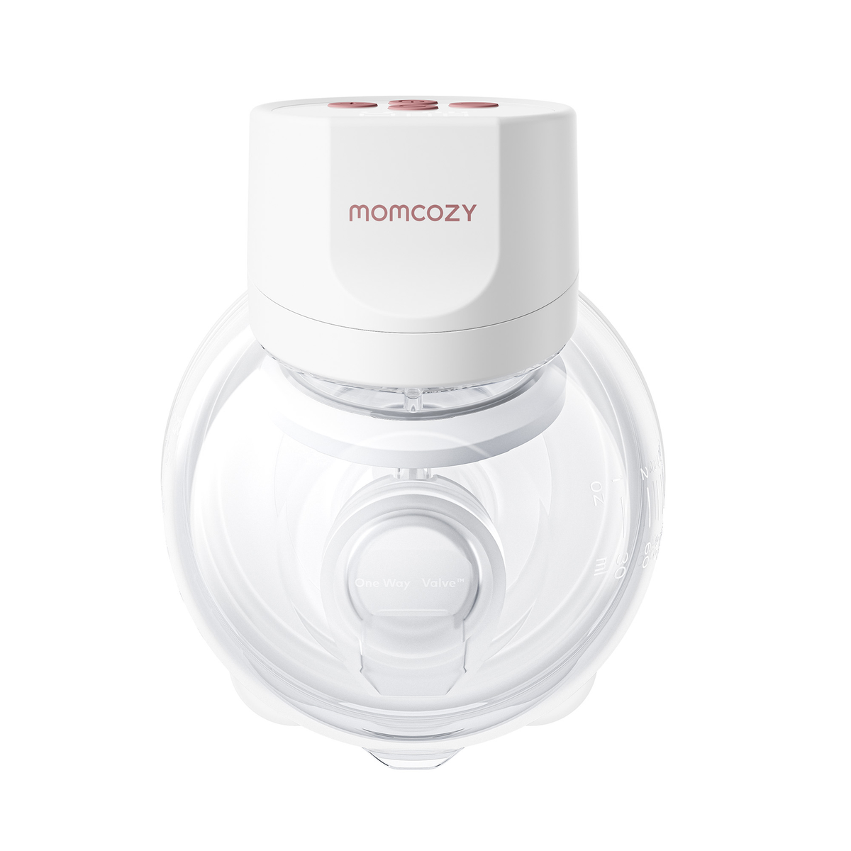Hvid Momcozy S12 Pro Plus bærbar hands-free brystpumpe