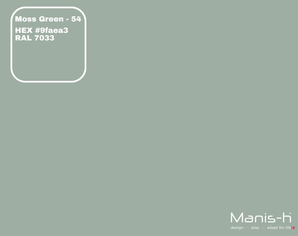 Manis-h Classic sengehest med sprosser i farven Moss Green, 160 cm