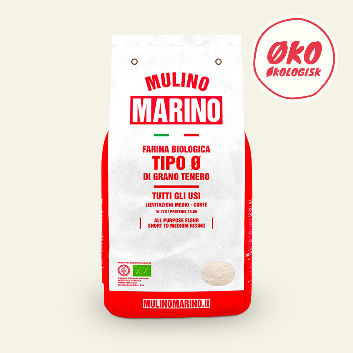 Økologisk tipo 0-mel fra Mulino Marino