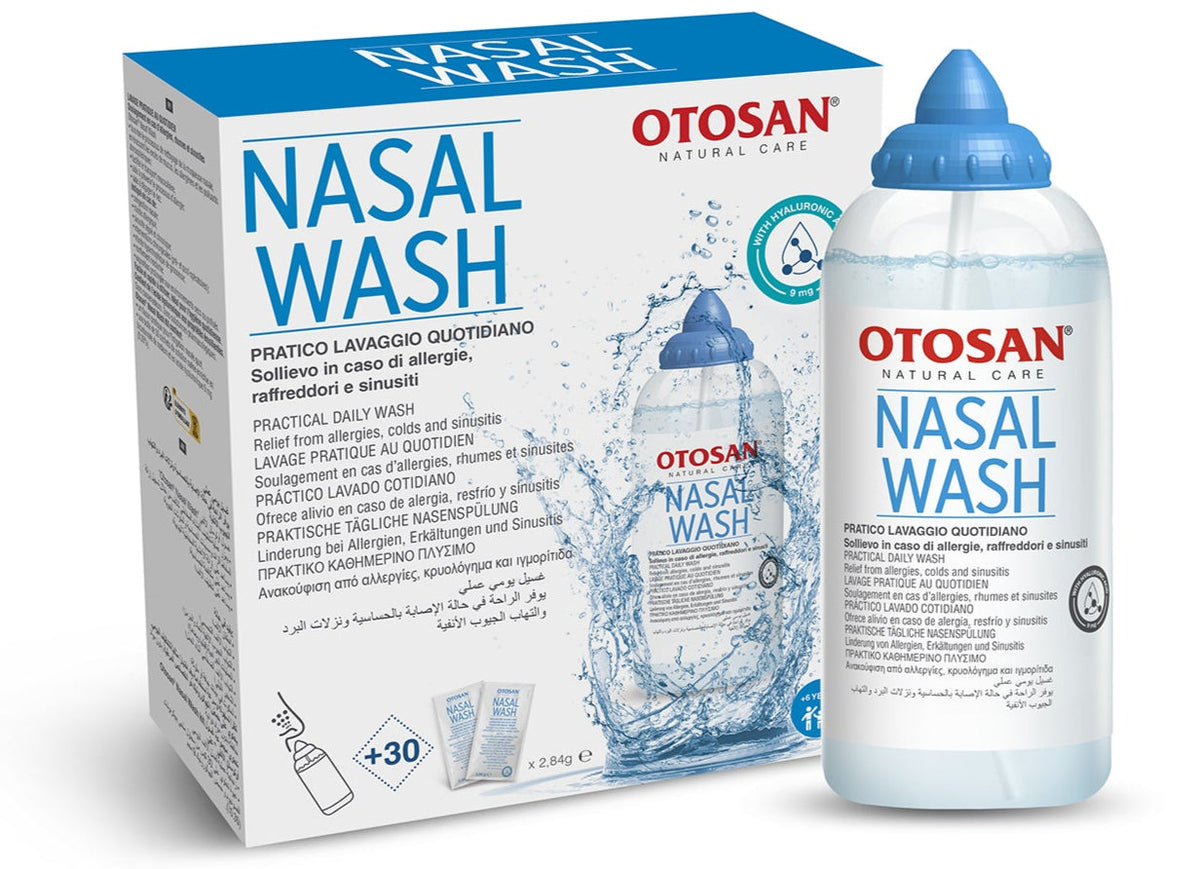 Otosan Nasal Wash næseskyller med isotonisk opløsning, 1 flaske og 30 opløsninger