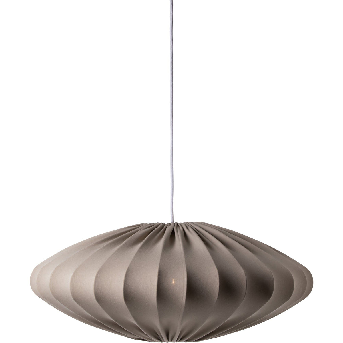 Ellipse loftslampe i sand, 65 cm, fra Watt & Veke, hængende i diskret ledning