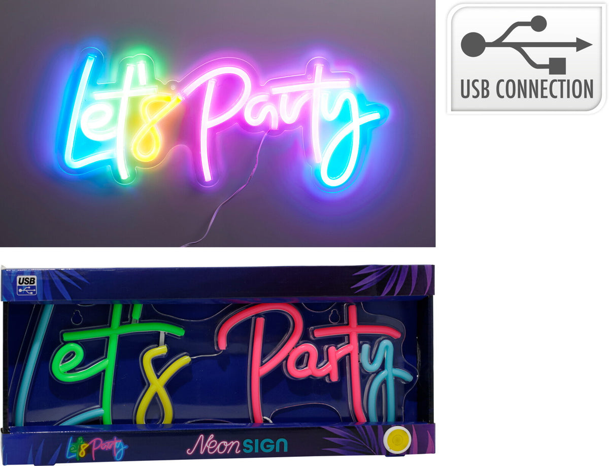 Se Neon Skilt Let s Party  ✔ Kæmpe udvalg i Bolig Magasin - Køb online på udsalg og tilbud lige nu ✔ Lav fragtpris og hurtig levering - Varenummer: Barlife-1554066 og 8721037731560 på lager - Udsalg på Spar stort – op til 53% - Over 2.739 mærker med kæmpe udsalg