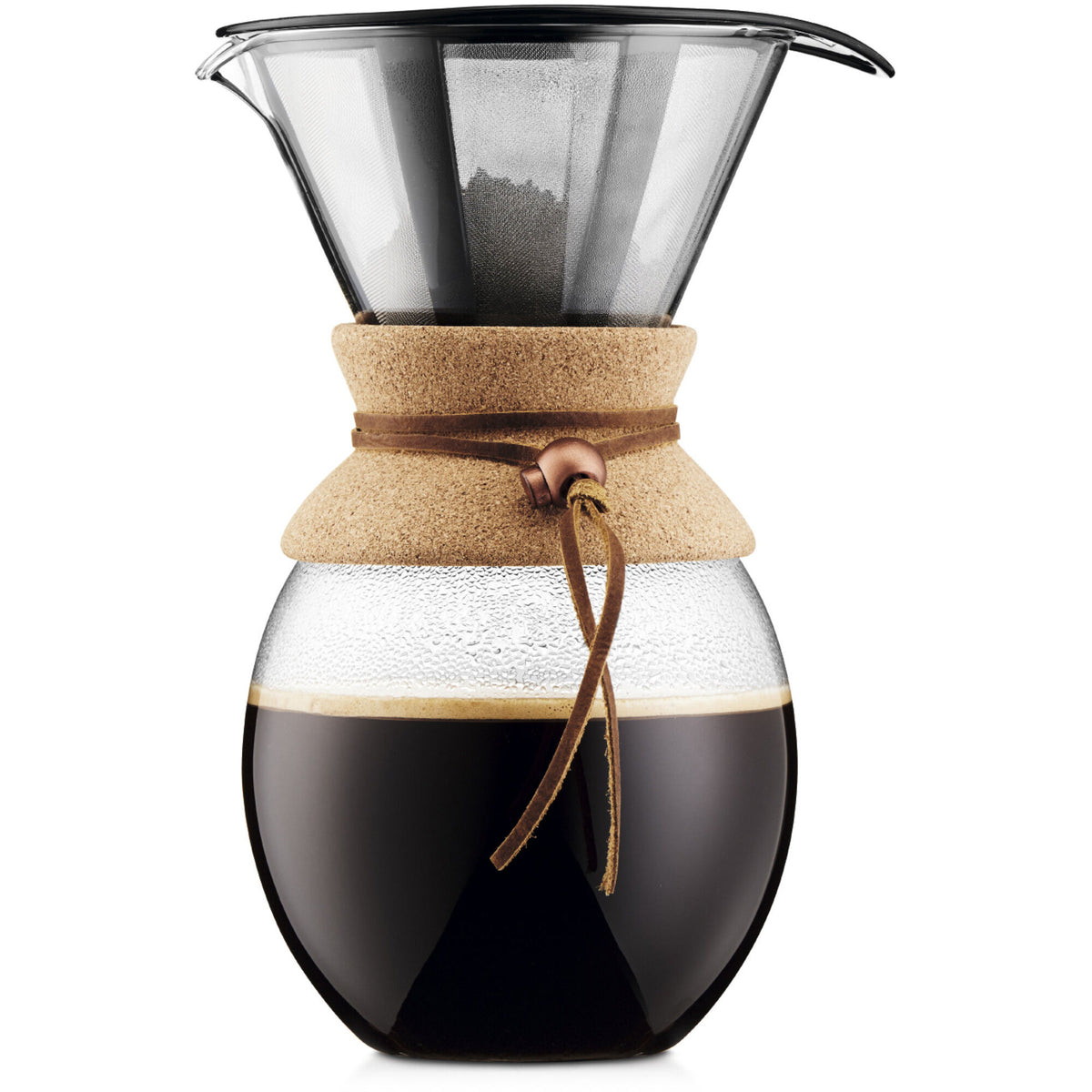 Bodum Pour Over kaffebrygger med titanium filter og kork, 1,5 liter